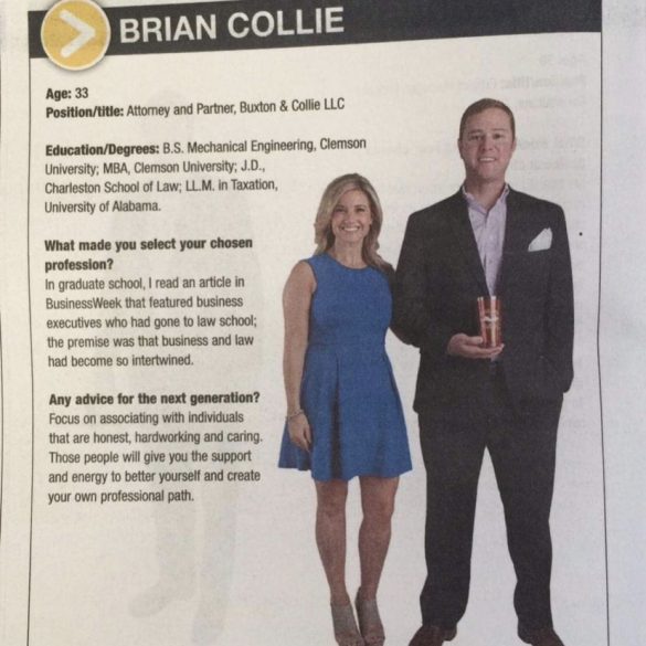 Brian Collie Named to the Charleston Regional Business Journal’s 2015 Forty Under 40
