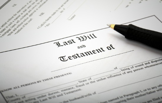A document for a will, as a part of Estate Planning in James Island SC