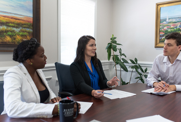 A team of attorneys discussing the completion of Wills and Trusts in Charleston County SC
