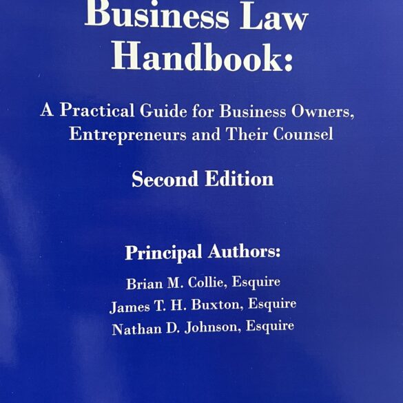 Second Edition Cover of The South Carolina Business Law Handbook